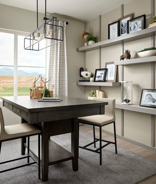 Representative furnished interior of a home built from the 3504 by Tri Pointe Homes in The Aurora Highlands, Aurora (Image 6).