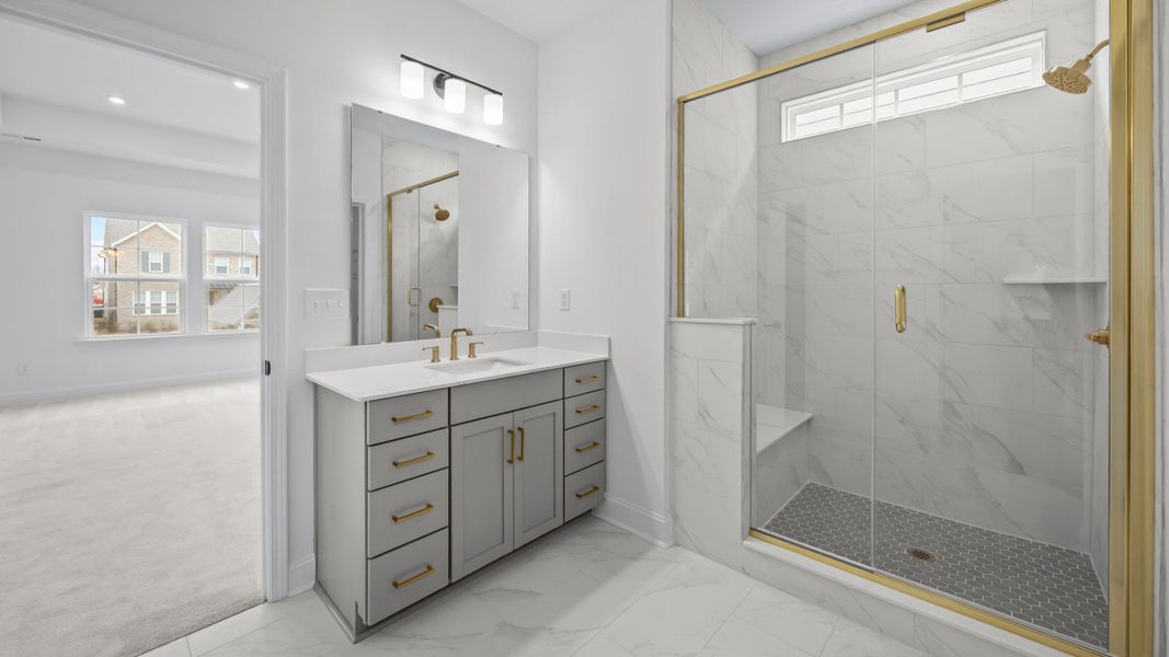 Brentwood Single Family home in River District by DRB Homes in Charlotte NC-  Bathroom