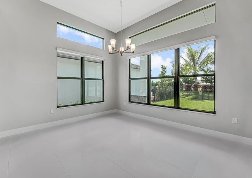 Furnished interior view inside a new home in Apex at Avenir, Palm Beach Gardens (Image 11). Furnished interior view inside a new home in Apex at Avenir, Palm Beach Gardens (Image 11).