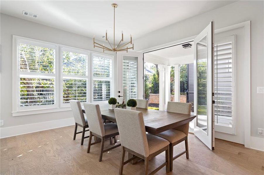 Furnished interior view inside a new home in , Marietta (Image 24).