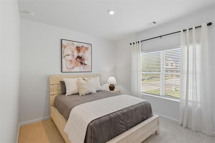 Furnished interior view inside a new home in Meadow Pines, Dallas (Image 28). Furnished interior view inside a new home in Meadow Pines, Dallas (Image 28).