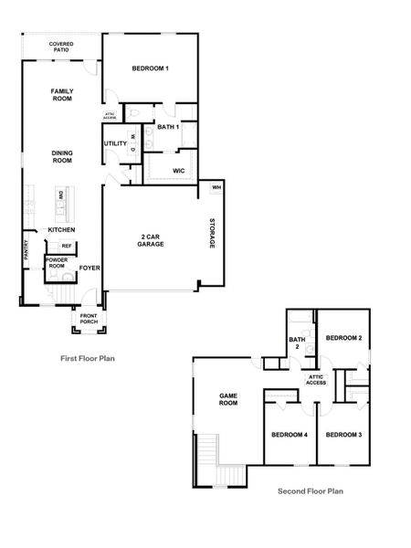 2D floor plan layout of this home in Paramount, Kyle, TX (Image 2). 2D floor plan layout of this home in Paramount, Kyle, TX (Image 2).