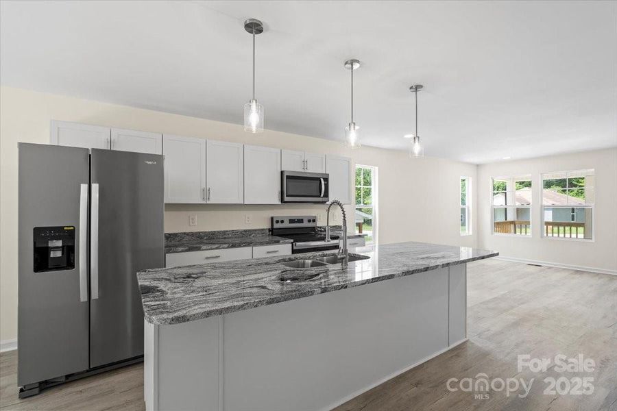 Furnished interior view inside a new home in , York (Image 6).