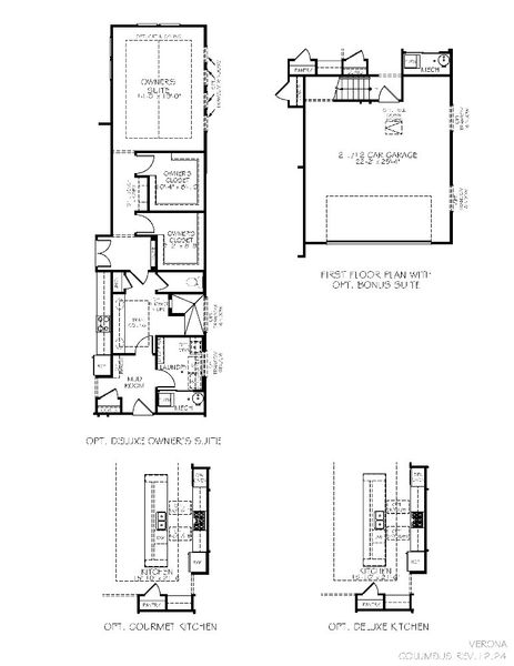 2D floor plan layout for the Verona by Epcon Communities in The Courtyards at Franklin Road, Murfreesboro, TN (Image 31).