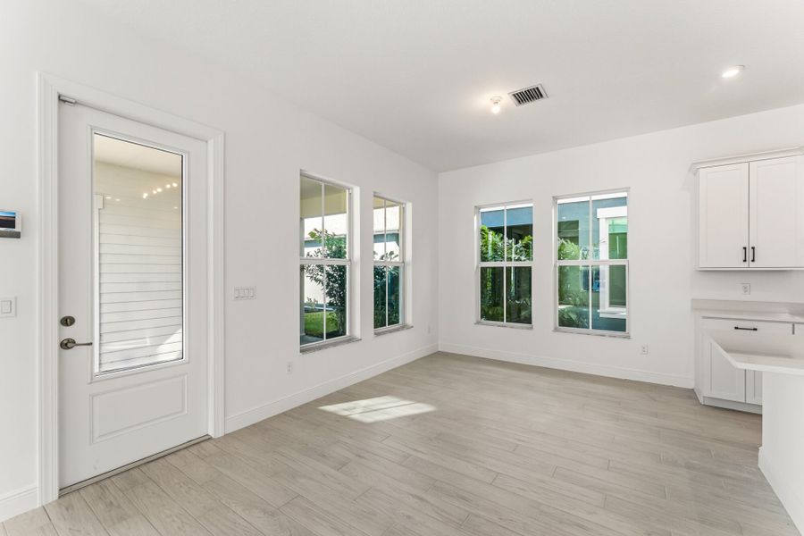 Representative unfurnished interior of a home built from the Marigold by Mattamy Homes in Newfield - Rosette Park, Palm City (Image 13).