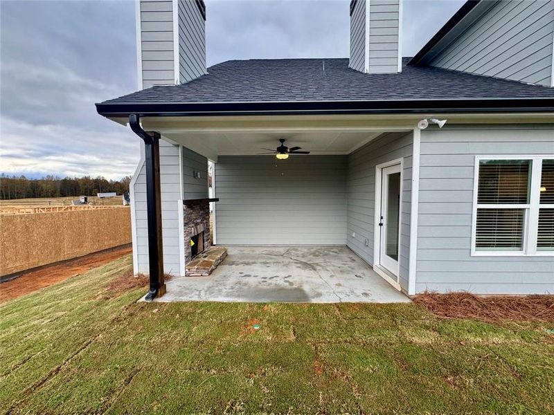 Exterior details and patio area of a home in , Lula (Image 21).