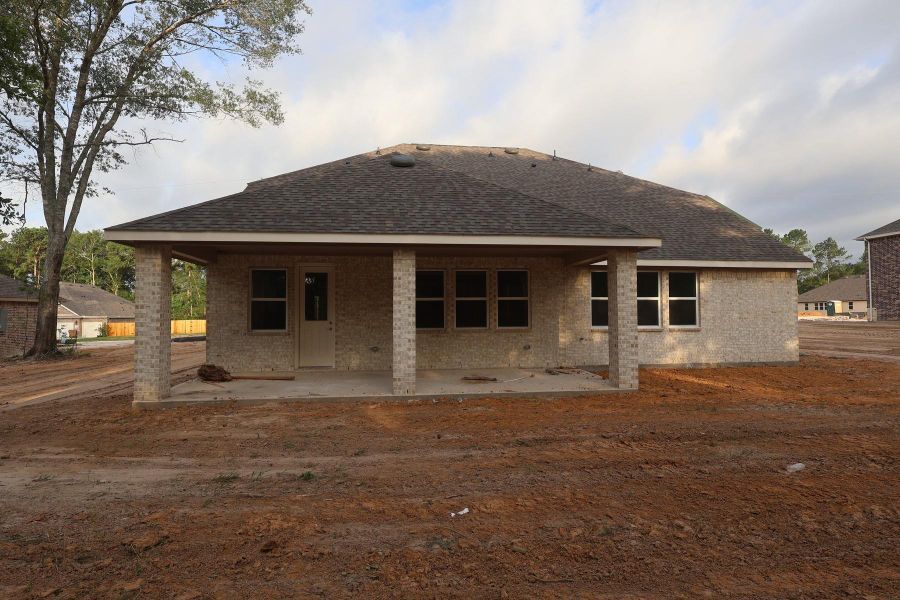 Backyard with covered patio - still under construction! Backyard with covered patio - still under construction!