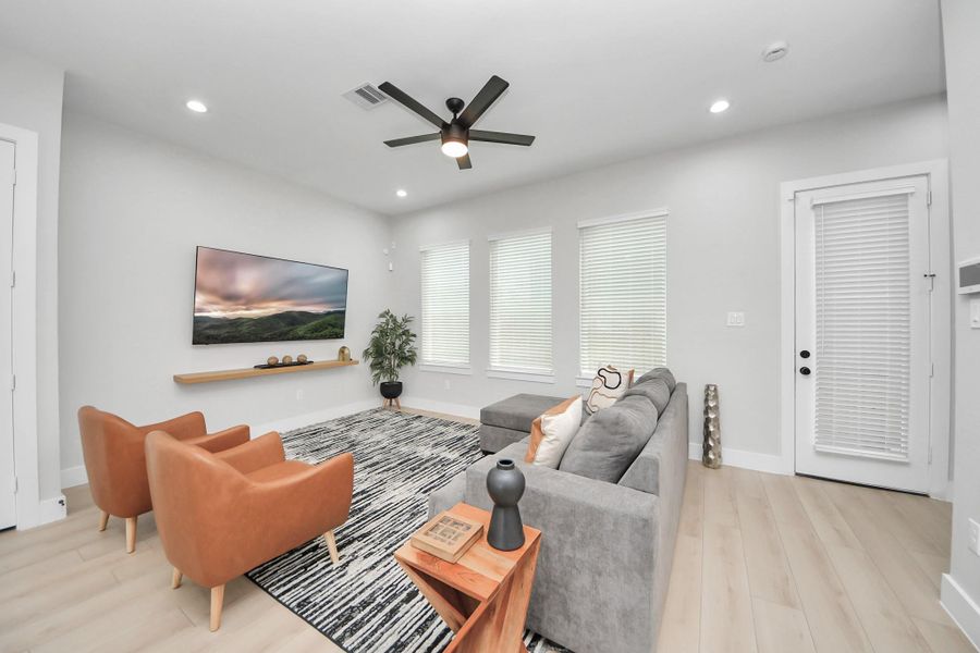 Furnished interior view inside a new home in , Houston (Image 7). Furnished interior view inside a new home in , Houston (Image 7).