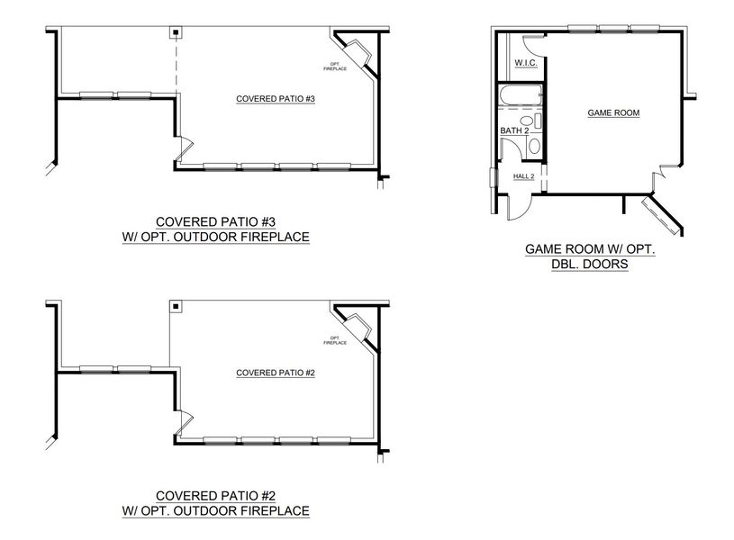 2D floor plan layout for the Concept 3634 by Risewell Homes in Mockingbird Hills - Premiere Series, Joshua, TX (Image 5).