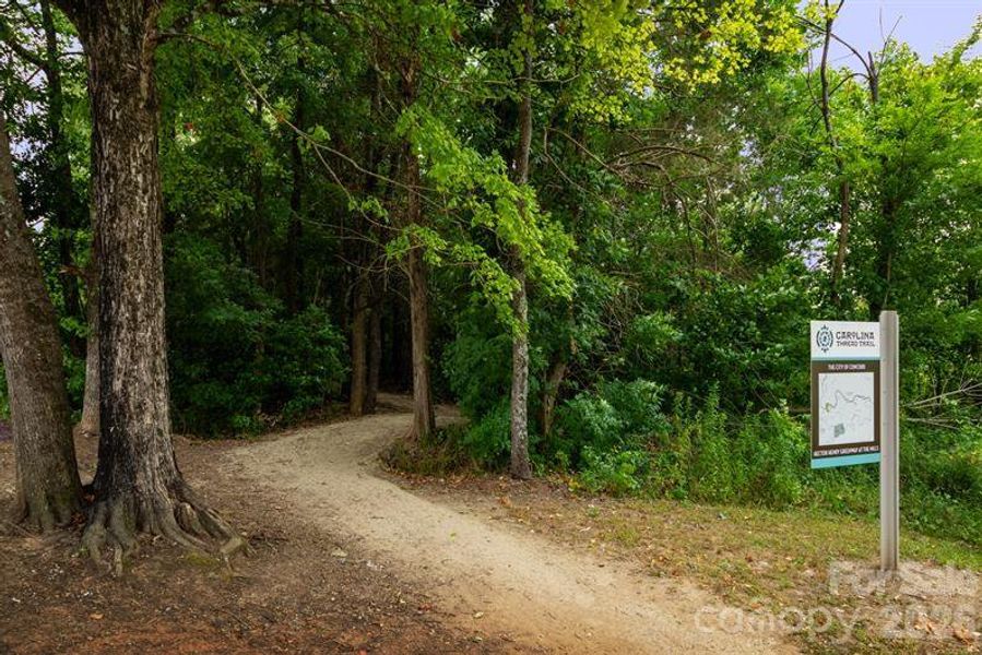 Area Photo - Carolina Thread trail - with 2.7 miles of trail for walking or biking you can take in the scenic views along the Rocky River