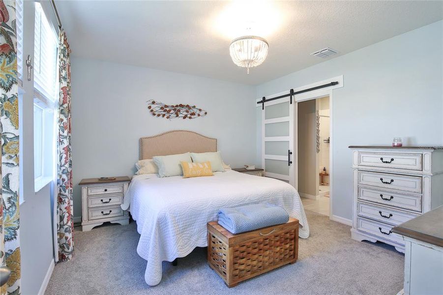 Primary Bedroom w/Barn Door