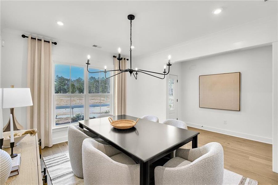 Furnished interior view inside a new home in Ashworth Estates, Powder Springs (Image 12).