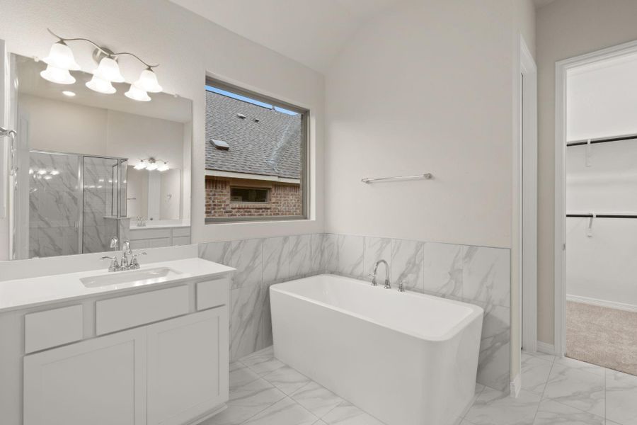 Primary Bath with Large Soaking Tub