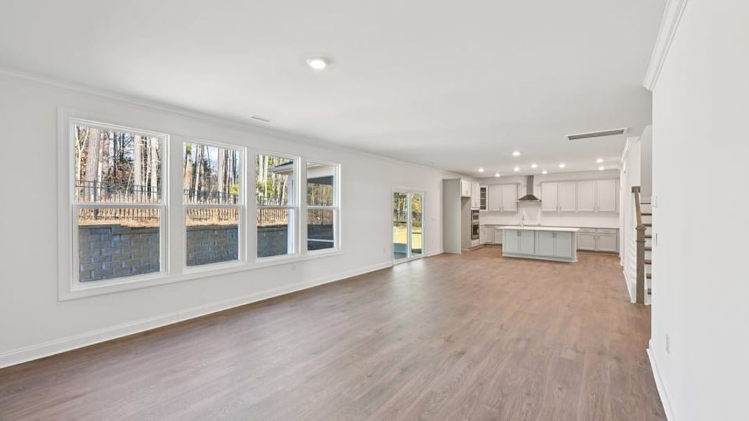 Representative unfurnished interior of a home built from the Wylie by D.R. Horton in Eagle Creek, Fuquay Varina (Image 15).