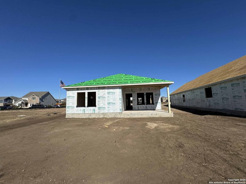 In-progress construction of a new home in Enclave at Hennersby Hollow 50's, San Antonio, TX (Image 8).