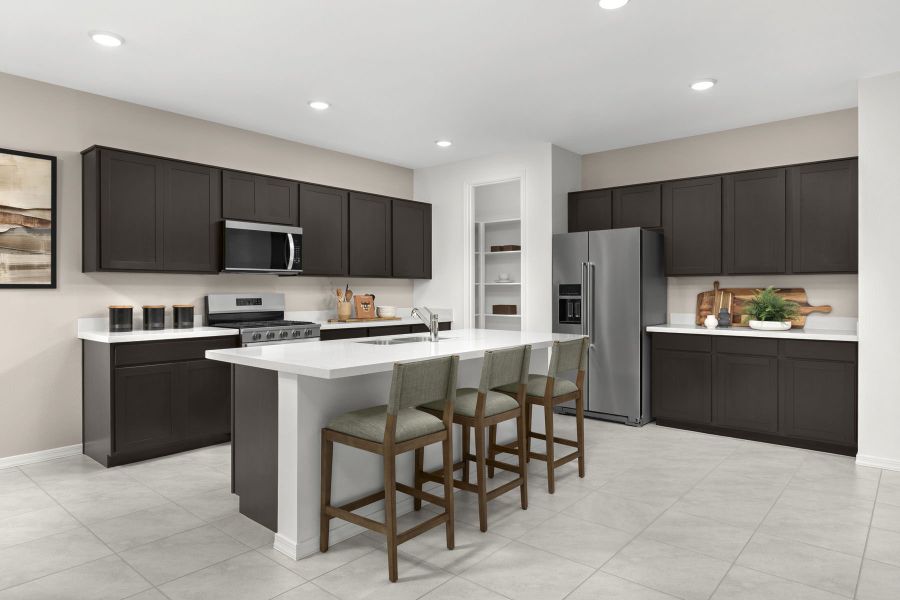 Representative furnished interior of a home built from the Toffee by Mattamy Homes in Baker Farms, Phoenix (Image 8).