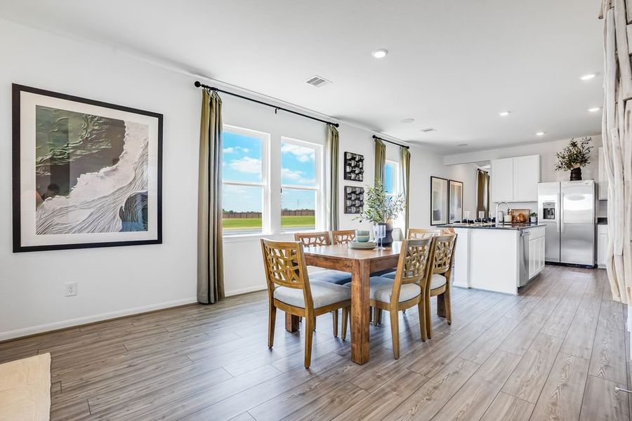 Furnished interior view inside a new home in Mason Woods, Cypress (Image 8).