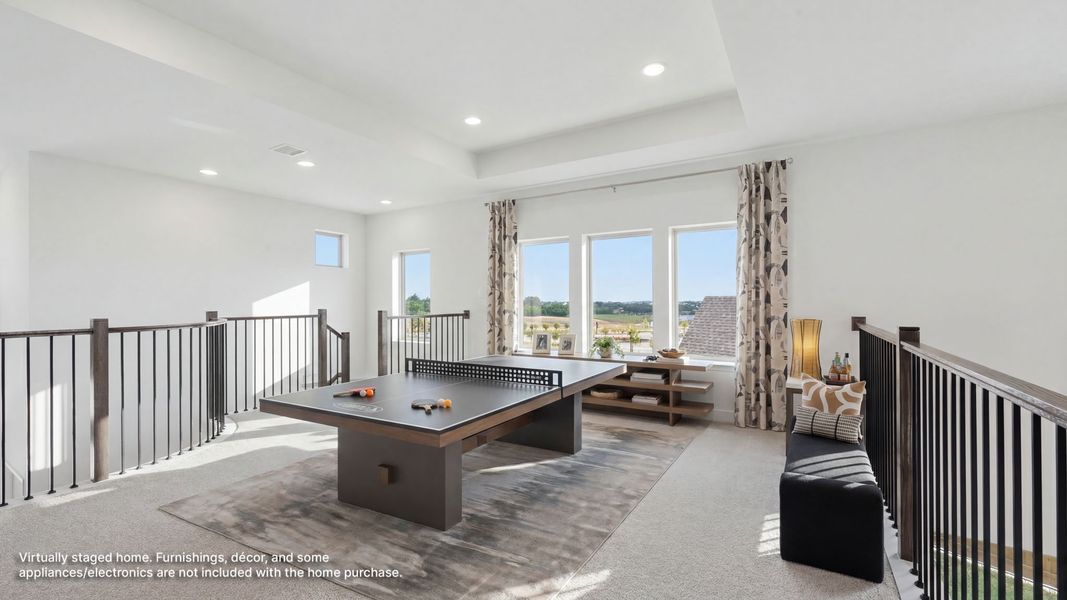 Furnished interior view inside a new home in The Heights at Uptown Celina, Celina (Image 9).