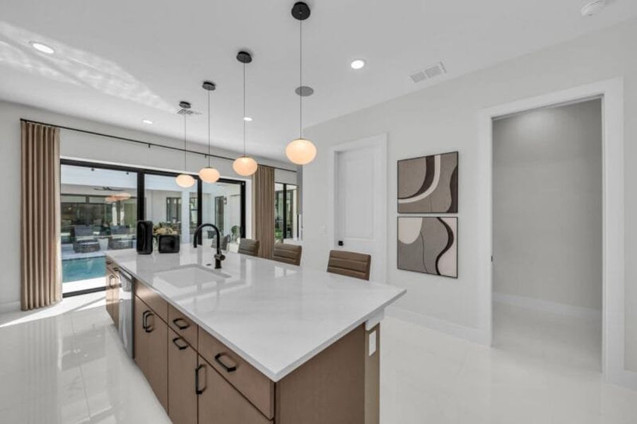 Representative furnished interior of a home built from the Silver Palm – Phase 2 by Medallion Home in Aqua, Bradenton (Image 17).