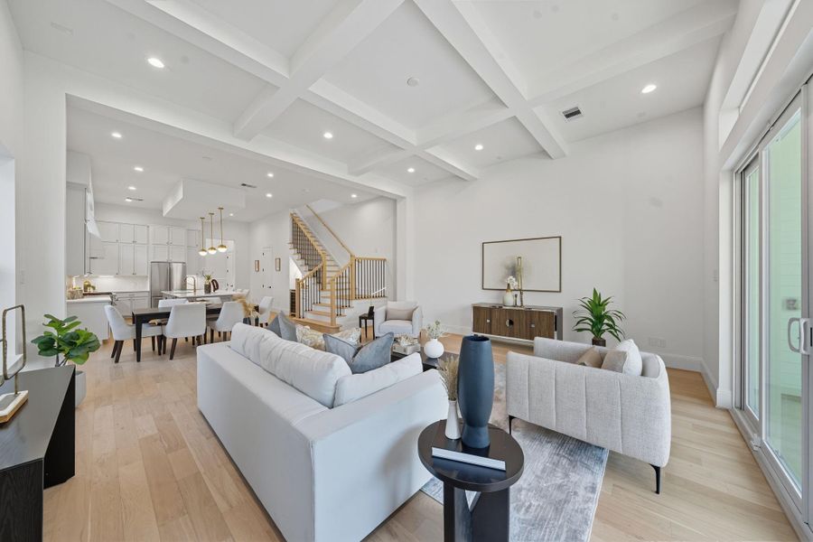 Furnished interior view inside a new home in , Houston (Image 17).