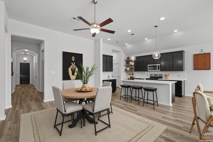 Furnished interior view inside a new home in Megan's Landing, Castroville (Image 11).
