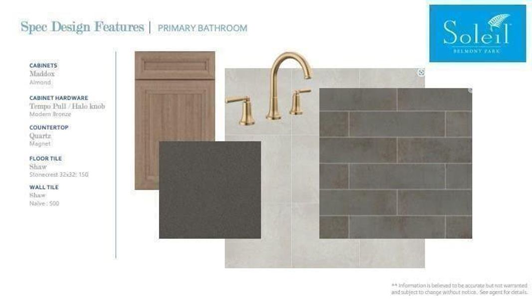 Sample of building materials used in homes in Soleil Belmont Park, Canton (Image 43). Sample of building materials used in homes in Soleil Belmont Park, Canton (Image 43).