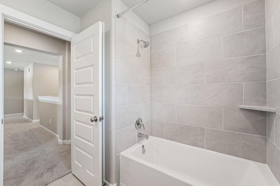 Photo is not of the actual home, but is an inspirational photo of builder’s model home and may depict options, furnishings, and/or decorator features that are not included