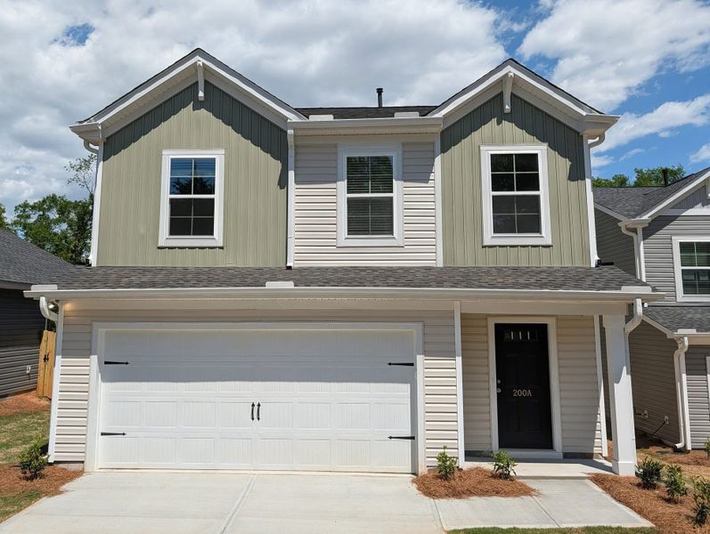 Front exterior of a new home in Blackwood Street, Greenville, SC, highlighting curb appeal (Image 2). Front exterior of a new home in Blackwood Street, Greenville, SC, highlighting curb appeal (Image 2).
