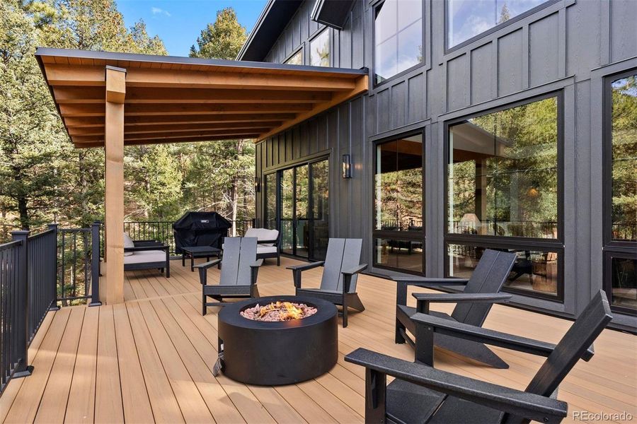 Exterior details and patio area of a home in , Evergreen (Image 22). Exterior details and patio area of a home in , Evergreen (Image 22).