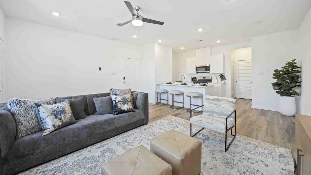 Furnished interior view inside a new home in Mansfield Estates, Houston (Image 3).