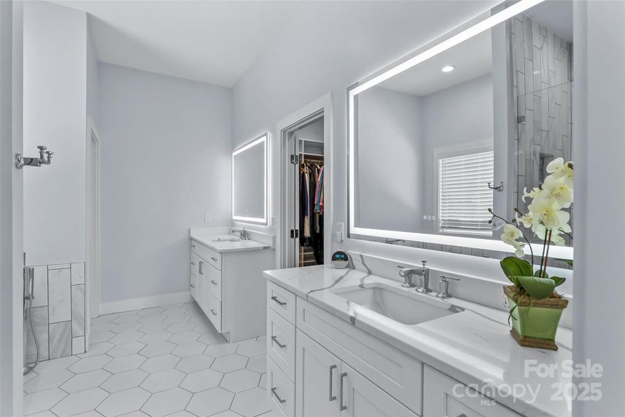 Primary Bath with Walk-In Closet