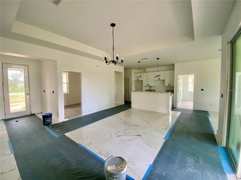 great room to open kitchen