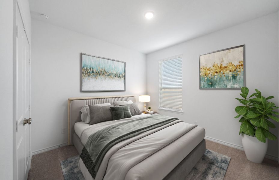 Virtually Staged Secondary Room