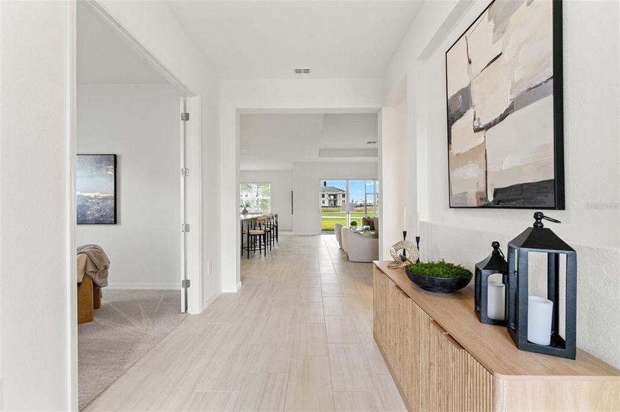 Furnished interior view inside a new home in , Lakewood Ranch (Image 5). Furnished interior view inside a new home in , Lakewood Ranch (Image 5).