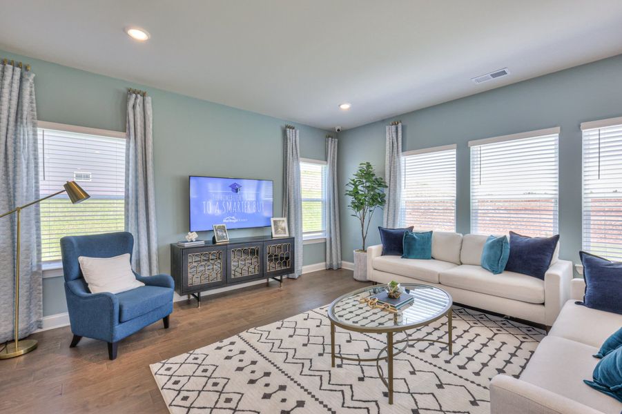 Furnished interior view inside a new home in River Ridge, Clarksville (Image 5). Furnished interior view inside a new home in River Ridge, Clarksville (Image 5).