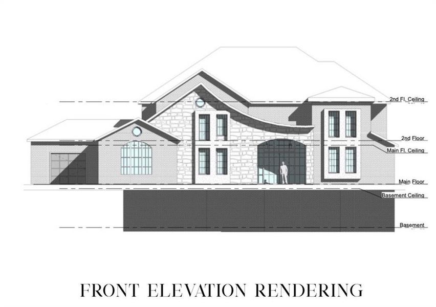 Exterior rendering of this home design in , Suwanee, GA (Image 8).