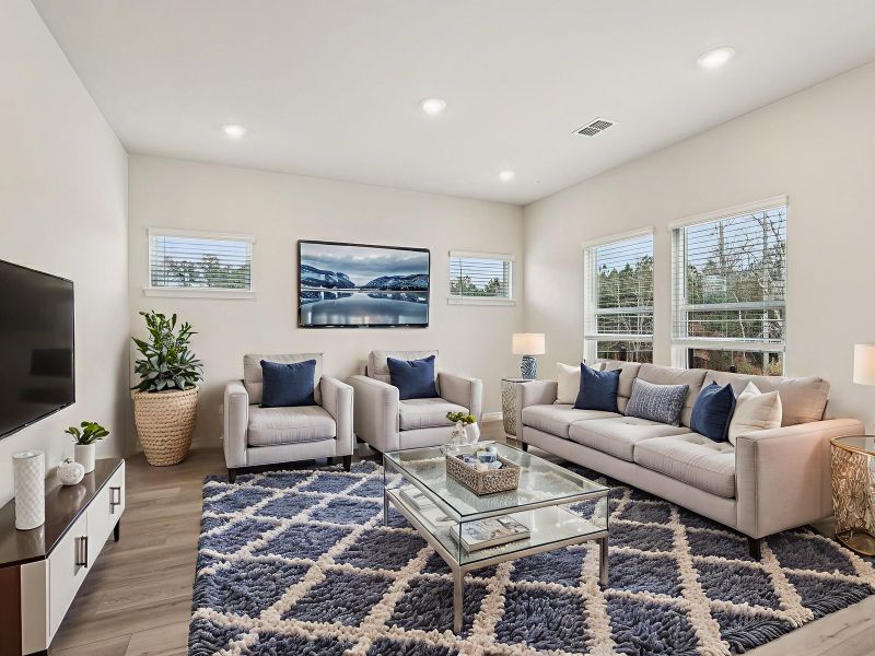 Furnished interior view inside a new home in Harmony Manor, Fairburn (Image 3).