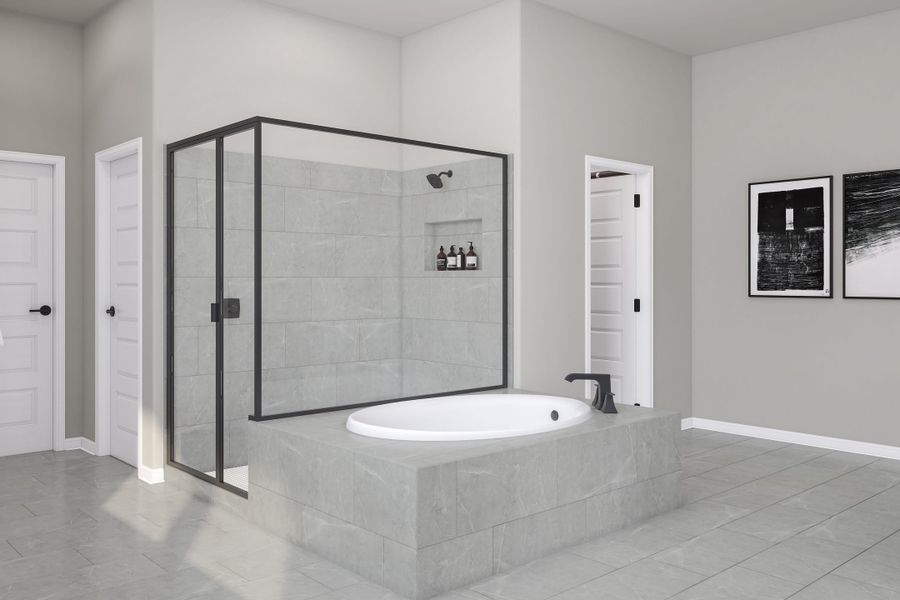 Representative furnished interior of a home built from the Rosedale by Tri Pointe Homes in Lariat, Liberty Hill (Image 18).