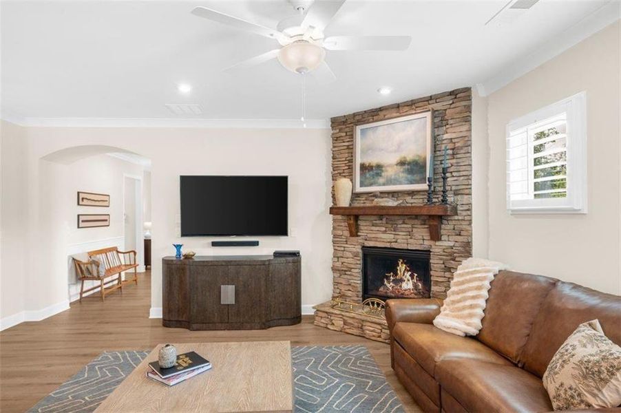 Furnished interior view inside a new home in , Hoschton (Image 35). Furnished interior view inside a new home in , Hoschton (Image 35).