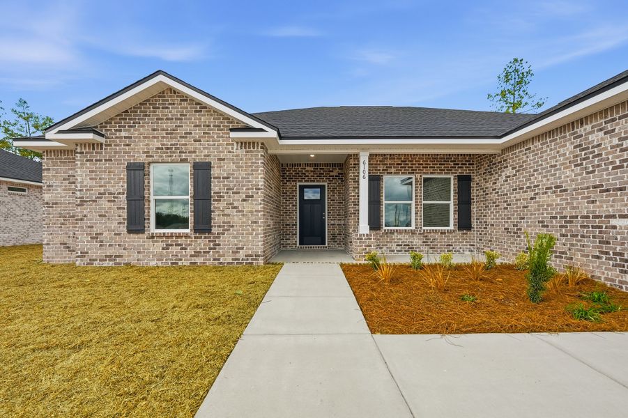 Exterior details and patio area of a home in Southern Charm, Crestview (Image 4).