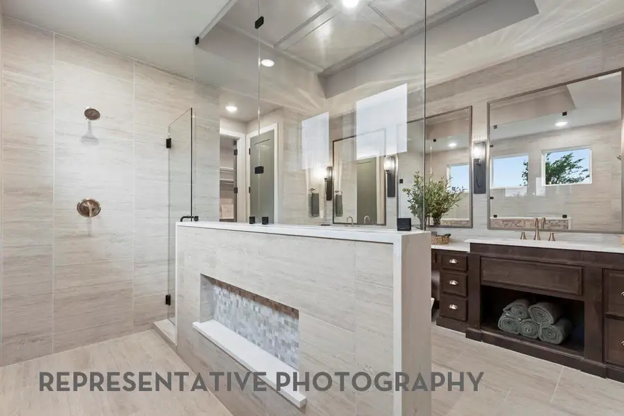 Furnished interior view inside a new home in Parten: 75ft. lots, Austin (Image 6).