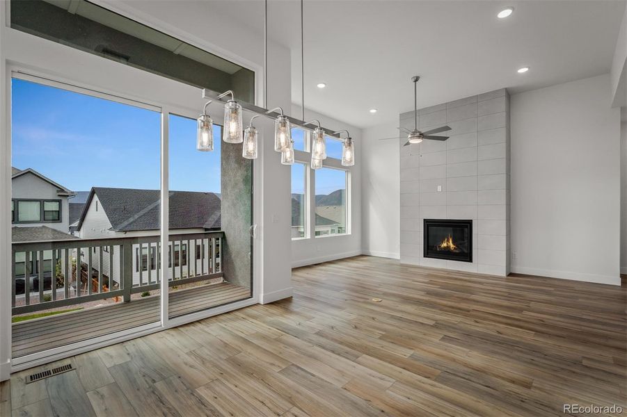 Spacious, unfurnished interior of a new home in Cloverleaf - Pinnacle Collection, Monument (Image 28).