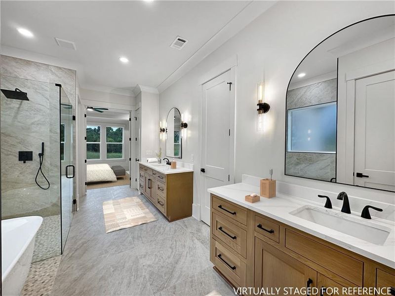 Furnished interior view inside a new home in , Jefferson (Image 48).