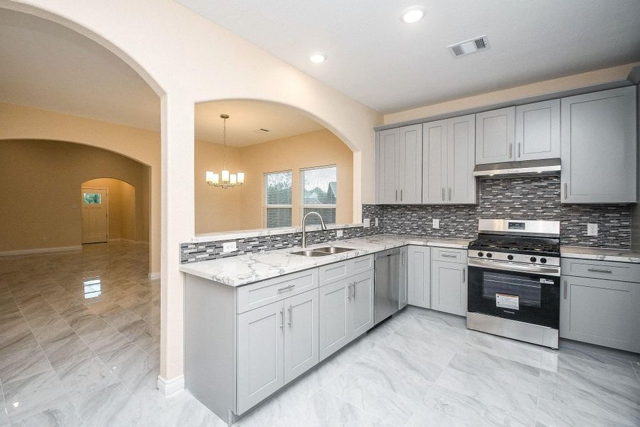 Furnished interior view inside a new home in , Houston (Image 7).