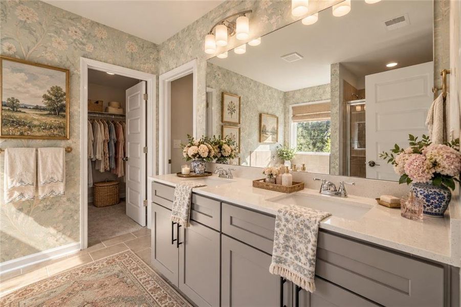 Furnished interior view inside a new home in The Brooke at Rivertown, South Fulton (Image 13).