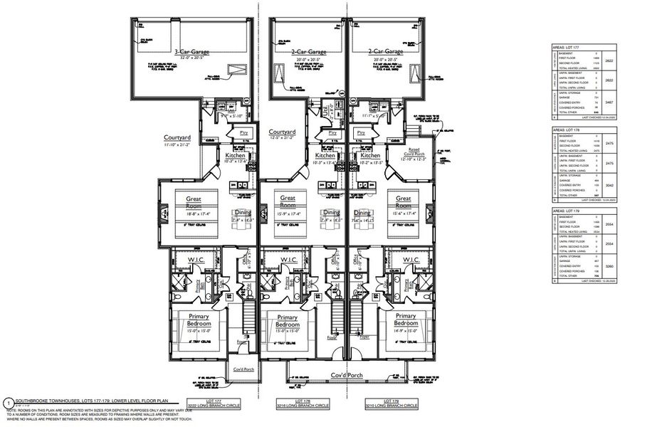 2D floor plan layout of this home in Southbrooke, Franklin, TN (Image 6).