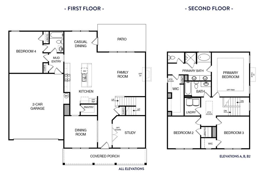 2D floor plan layout of this home in Cherokee Knoll, Williamston, SC (Image 5).