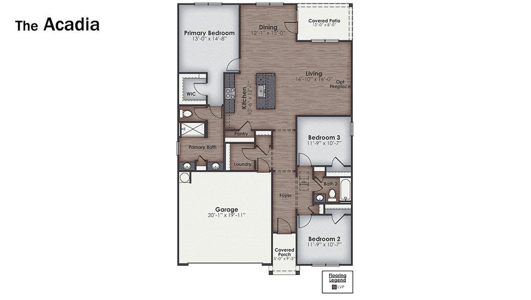 2D floor plan layout of this home in Rolling Hills, Bolivia, NC (Image 5).