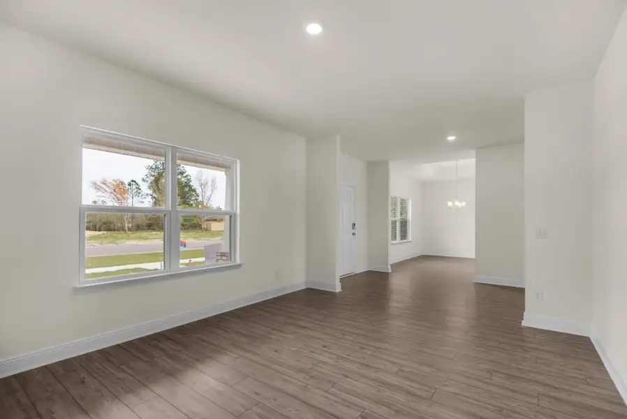 Representative unfurnished interior of a home built from the Walton by Holiday Builders in Yellow River Ranch, Milton (Image 5).