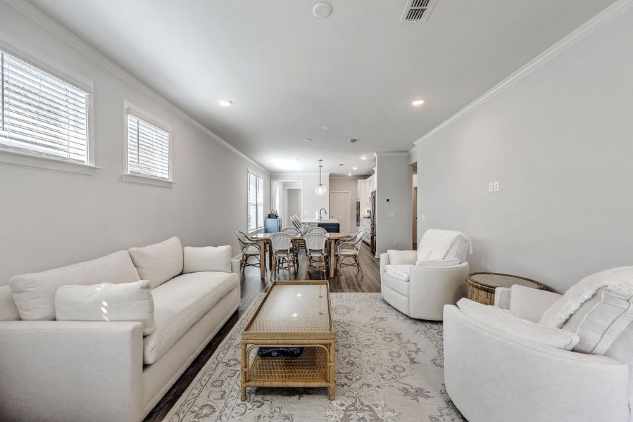 Furnished interior view inside a new home in Del Webb Charleston at Nexton, Summerville (Image 17). Furnished interior view inside a new home in Del Webb Charleston at Nexton, Summerville (Image 17).